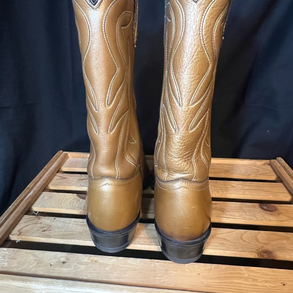 Acme Women's Metallic Gold Western Boots. Size 7.5? - Picture 7 of 14